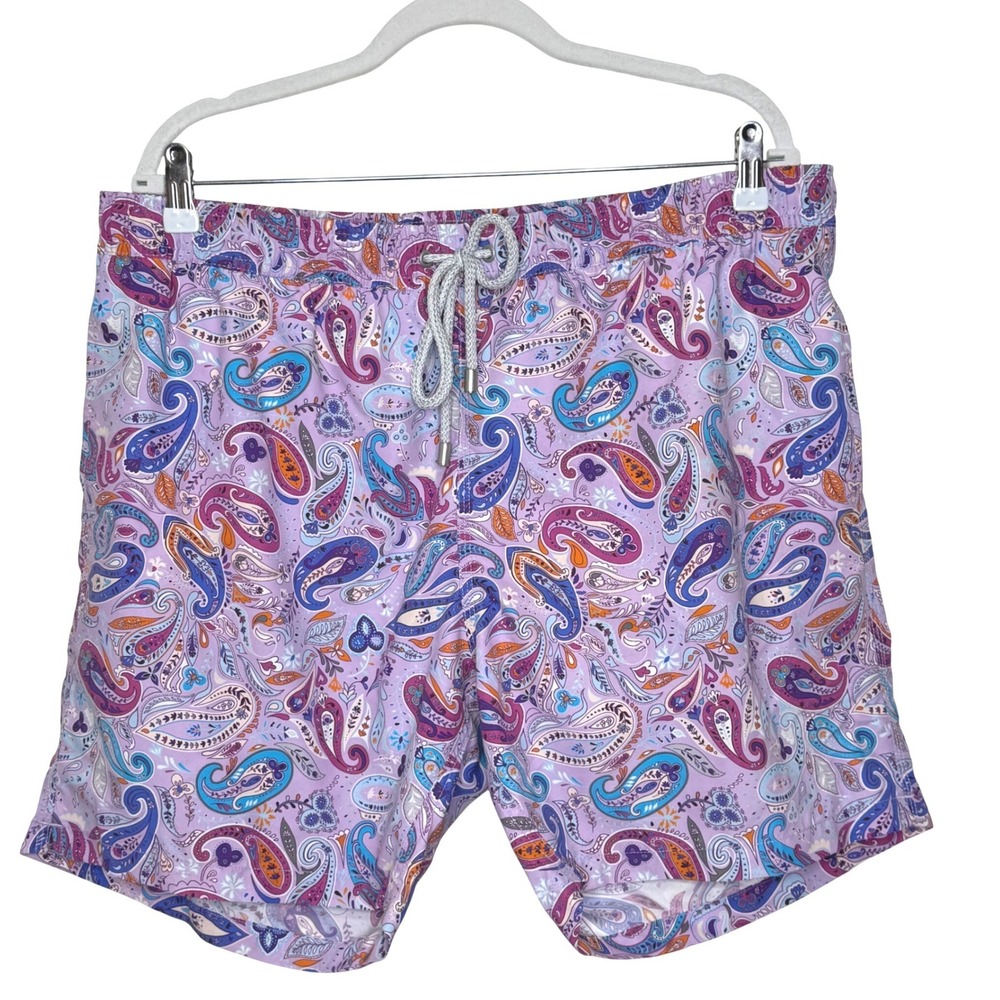 Bluemint Swim Trunks Men's XXXL Purple Paisley‎